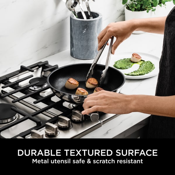 Ninja ZEROSTICK Stainless Steel 30cm Frying Pan Ninja
